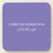 Trendy professionele chique maagdenpalmkleur Moder Bier Onderzetter (Voorkant)