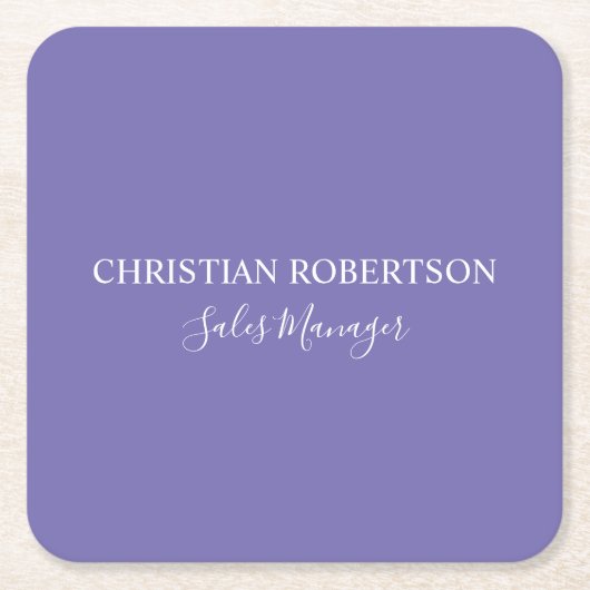 Trendy professionele chique maagdenpalmkleur Moder Kartonnen Onderzetters (Voorkant)