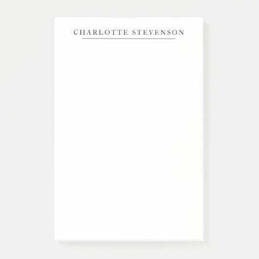 Trendy Professionele Eenvoudige Minimalistische Na Post-it® Notes (Voorkant)