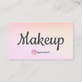 Trendy professionele freelance make-up artiest visitekaartje (Achterkant)