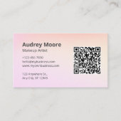 Trendy professionele freelance make-up artiest visitekaartje (Voorkant)