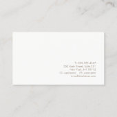 Trendy professionele gouden geometrische visitekaartje (Achterkant)