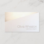 Trendy professionele gouden geometrische visitekaartje (Voorkant)