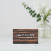 Trendy professionele houten timmerwerk constructie visitekaartje (Staand voorkant)