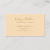 Trendy professionele minimalistische sociale media visitekaartje (Achterkant)