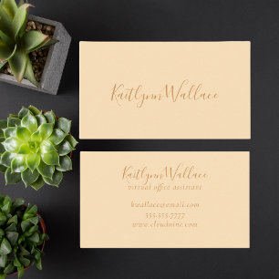 Trendy professionele minimalistische sociale media visitekaartje