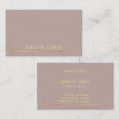 Trendy Professionele Moderne Gouden Tekst Sjabloon Visitekaartje (Voorkant / Achterkant)