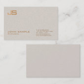 Trendy Professionele Premium Parel Afwerking Monog Visitekaartje (Voorkant / Achterkant)