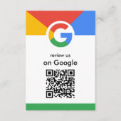 Trendy professionele scan om Google QR-code te beo Informatiekaartje (Voorkant)