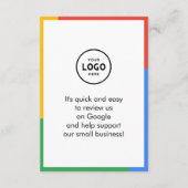 Trendy professionele scan om Google QR-code te beo Informatiekaartje (Achterkant)