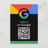 Trendy professionele scan om Google QR-code te beo Informatiekaartje (Voorkant)