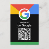 Trendy professionele scan om Google QR-code te beo Informatiekaartje (Voorkant)