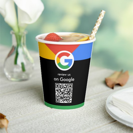 Trendy professionele scan om Google QR-code te beo Papieren Bekers (Insitu)