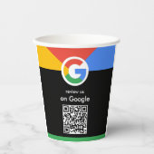 Trendy professionele scan om Google QR-code te beo Papieren Bekers (Voorkant)