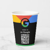 Trendy professionele scan om Google QR-code te beo Papieren Bekers (Achterkant)