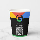 Trendy professionele scan om Google QR-code te beo Papieren Bekers (Voorkant)