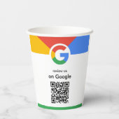 Trendy professionele scan om Google QR-code te beo Papieren Bekers (Achterkant)