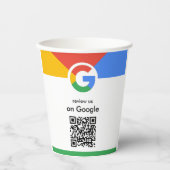 Trendy professionele scan om Google QR-code te beo Papieren Bekers (Voorkant)