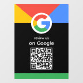 Trendy professionele scan om Google QR-code te beo Raamsticker (Vel)