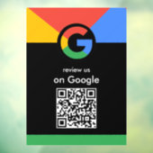 Trendy Professionele Scan om Google QR-code te beo Raamsticker (Vel 3)