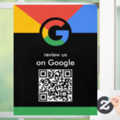 Trendy Professionele Scan om Google QR-code te beo Raamsticker (Huis)