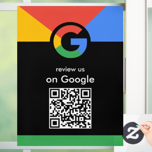 Trendy Professionele Scan om Google QR-code te beo Raamsticker (Huis)