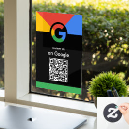 Trendy Professionele Scan om Google QR-code te beo Raamsticker