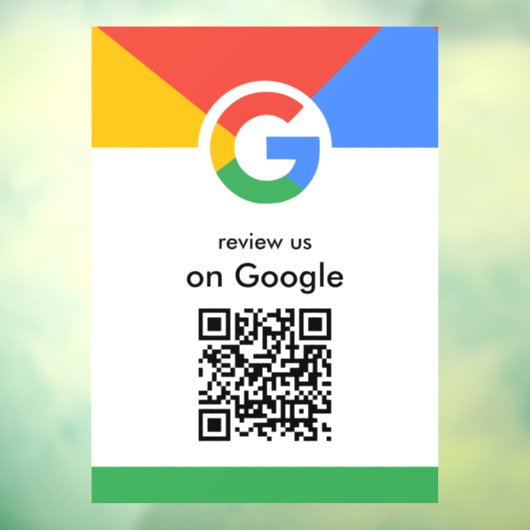 Trendy professionele scan om Google QR-code te beo Raamsticker (Vel 3)