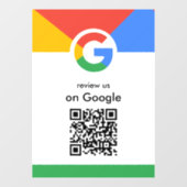 Trendy professionele scan om Google QR-code te beo Raamsticker (Vel)