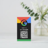 Trendy professionele scan om Google QR-code te beo Visitekaartje (Staand voorkant)