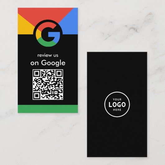 Trendy professionele scan om Google QR-code te beo Visitekaartje (Voorkant / Achterkant)