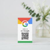 Trendy professionele scan om Google QR-code te beo Visitekaartje (Staand voorkant)
