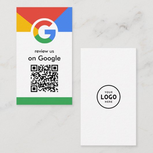 Trendy professionele scan om Google QR-code te beo Visitekaartje (Voorkant / Achterkant)