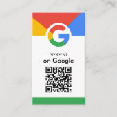 Trendy professionele scan om Google QR-code te beo Visitekaartje (Voorkant)
