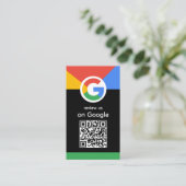 Trendy professionele scan om Google QR-code te beo Visitekaartje (Staand voorkant)