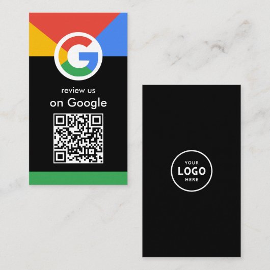 Trendy professionele scan om Google QR-code te beo Visitekaartje (Voorkant / Achterkant)