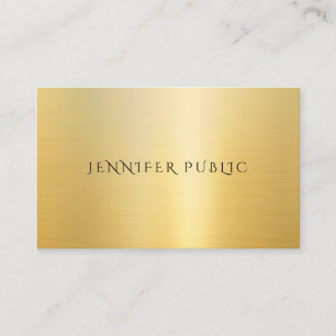 Trendy professionele Sjabloon Elegant Modern Gold Visitekaartje