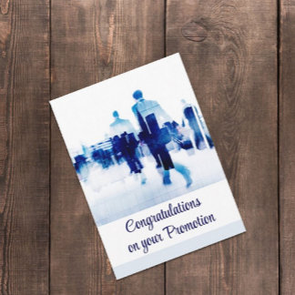 Trendy, promotie congratulatiekaart kaart