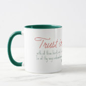 Trendy Proverbs 3:5-6 Christelijke Bijbelversie Mok (Links)