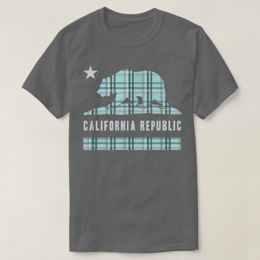 Trendy Pset California Republic Beer Flag T-shirt (Design voorkant)