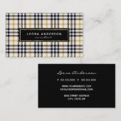 Trendy Pset en Tweed Visitekaartje (Voorkant / Achterkant)