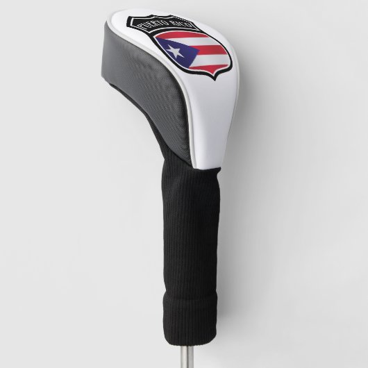 Trendy Puerto Rico vlag nationaal symbool Golfheadcover (Schuin)
