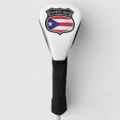Trendy Puerto Rico vlag nationaal symbool Golfheadcover (Voorkant)