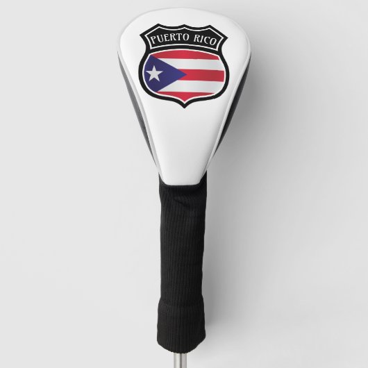 Trendy Puerto Rico vlag nationaal symbool Golfheadcover (Voorkant)