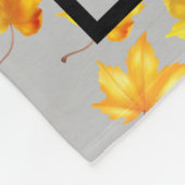 Trendy Pumpkin Spice Elegant Fleece Deken (Hoek)