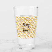 Trendy Pumpkin Spice Elegant Glas (Achterkant)