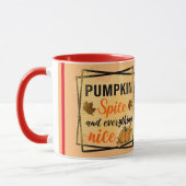 Trendy Pumpkin Spice Elegant Mok (Links)