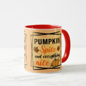 Trendy Pumpkin Spice Elegant Mok (Voorkant rechts)