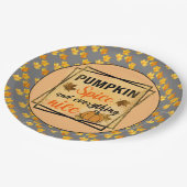 Trendy Pumpkin Spice Elegant Papieren Bordje (Gekanteld)