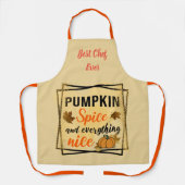 Trendy Pumpkin Spice Elegant Schort (Voorkant)